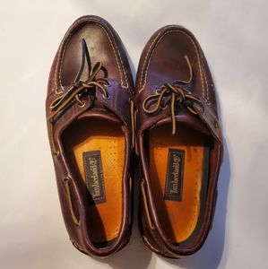 Timberland loafers for men color brown men made size 10.5 feet like 11 genuine l